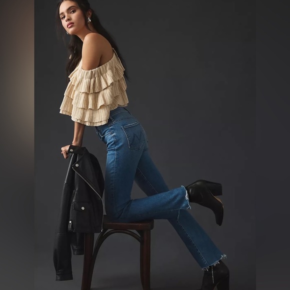 Mother The Insider Crop Step Fray Size 27 NWT - Picture 1 of 17